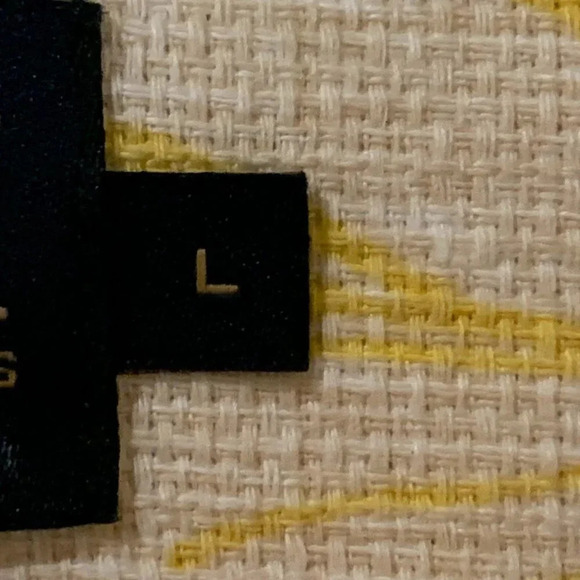 Pendleton Women's Cotton Spring Summer‎ Yellow and White Floral Jacket Size L - Picture 7 of 12